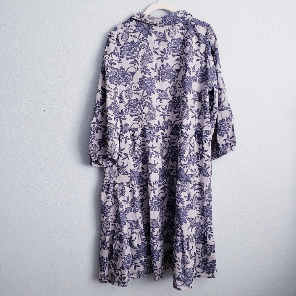 Baltic Born Dakota Navy Botanical Babydoll Dress - Picture 6 of 6